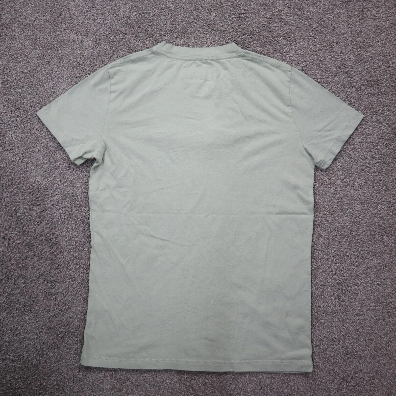 Abercrombie & Fitch Mens Crew Neck T Shirt Short Sleeves Light Mint Gray Size XS