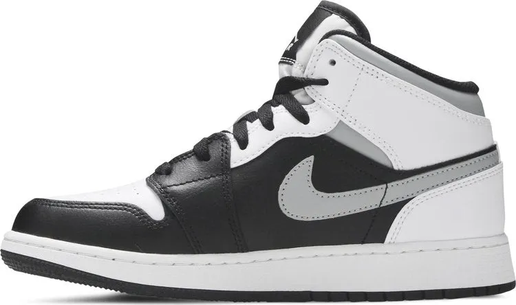 Air Jordan 1 Mid GS White Shadow sneakers, white