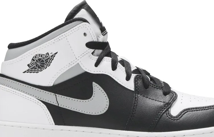 Air Jordan 1 Mid GS White Shadow sneakers, white