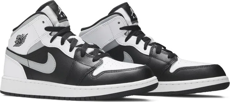 Air Jordan 1 Mid GS White Shadow sneakers, white