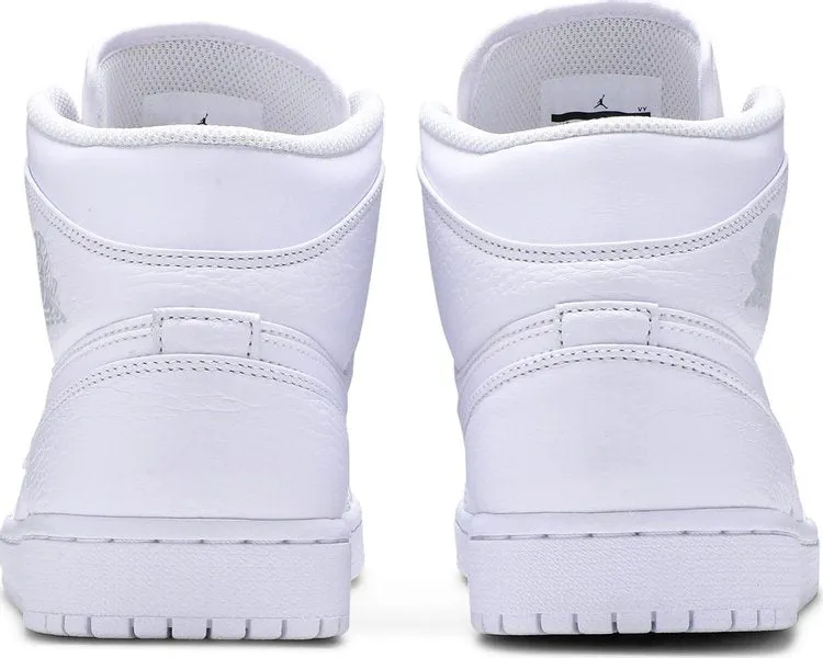 Air Jordan 1 Mid Triple White sneakers, white