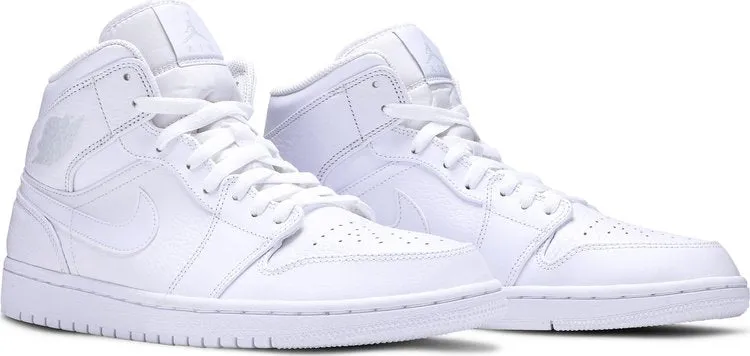 Air Jordan 1 Mid Triple White sneakers, white