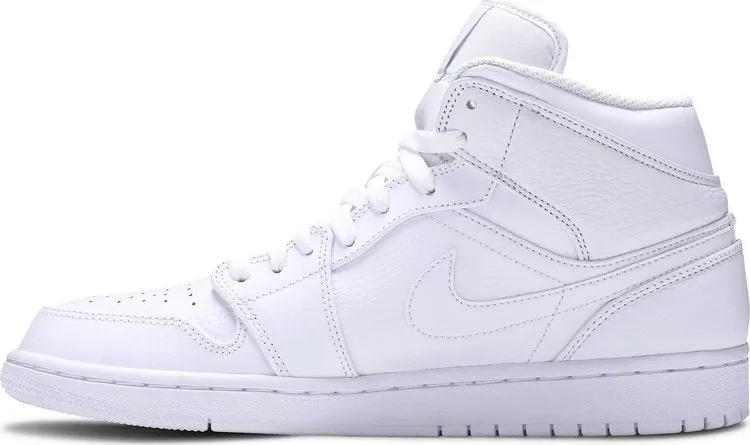 Air Jordan 1 Mid Triple White sneakers, white