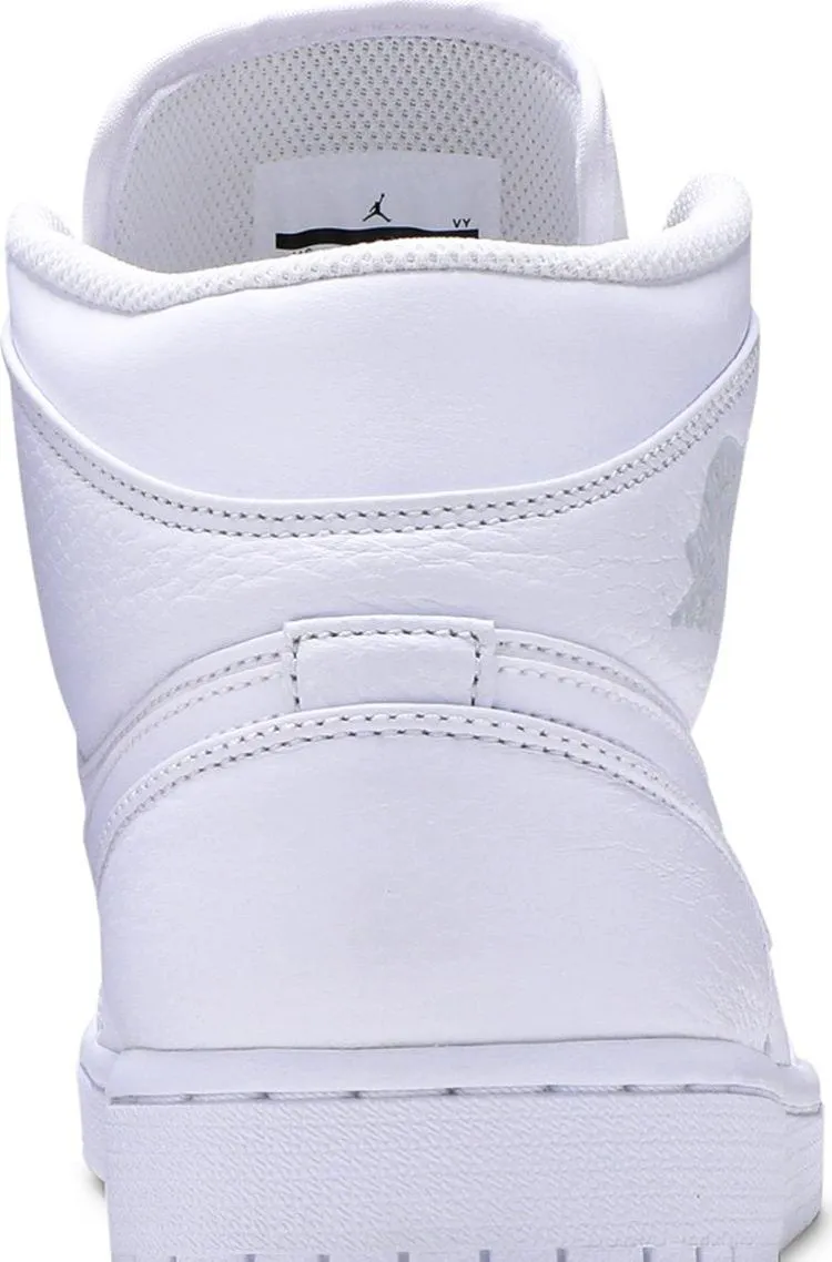 Air Jordan 1 Mid Triple White sneakers, white