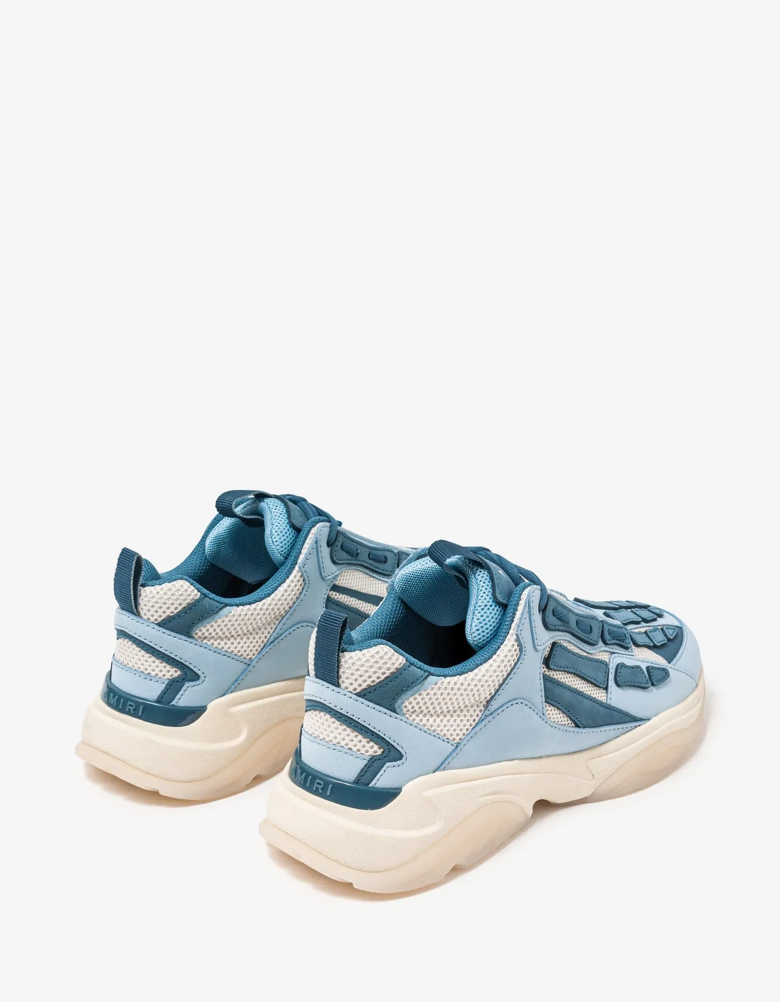 Amiri Bone Runner Blue & White Trainers