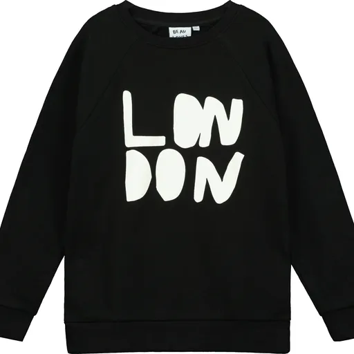 BEAU LOVES BLACK 'LONDON' RAGLAN SWEATER