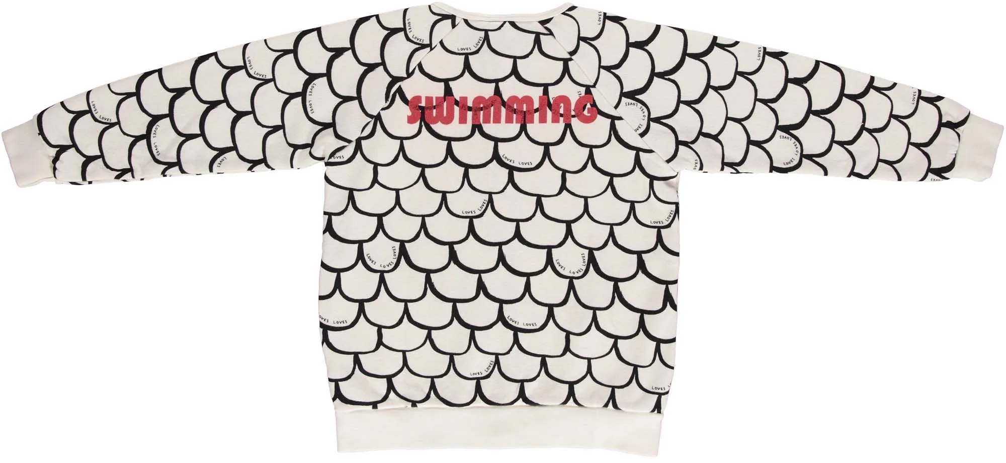 BEAU LOVES BLACK SCALES ZIP SWEATER