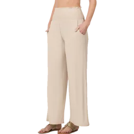 Beige Wide Leg Lounge Pants