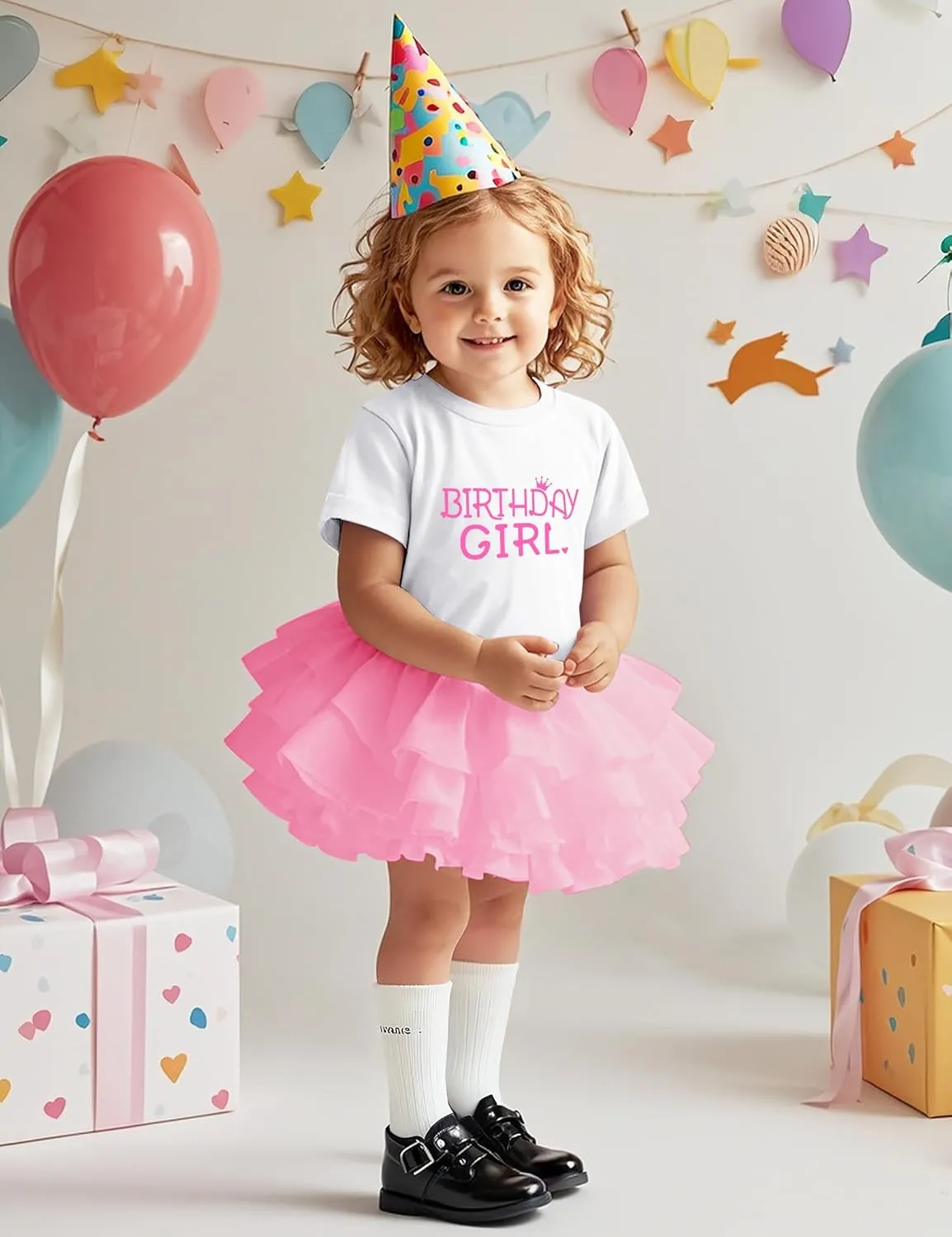Birthday Girl Shirt Toddler Baby Girls Birthday Outfit Cotton T-Shirt Size 2-10 Years