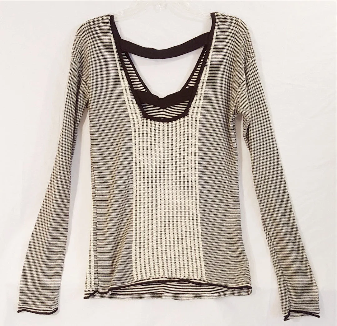Black and Cream Armani Exchange Sweater-New