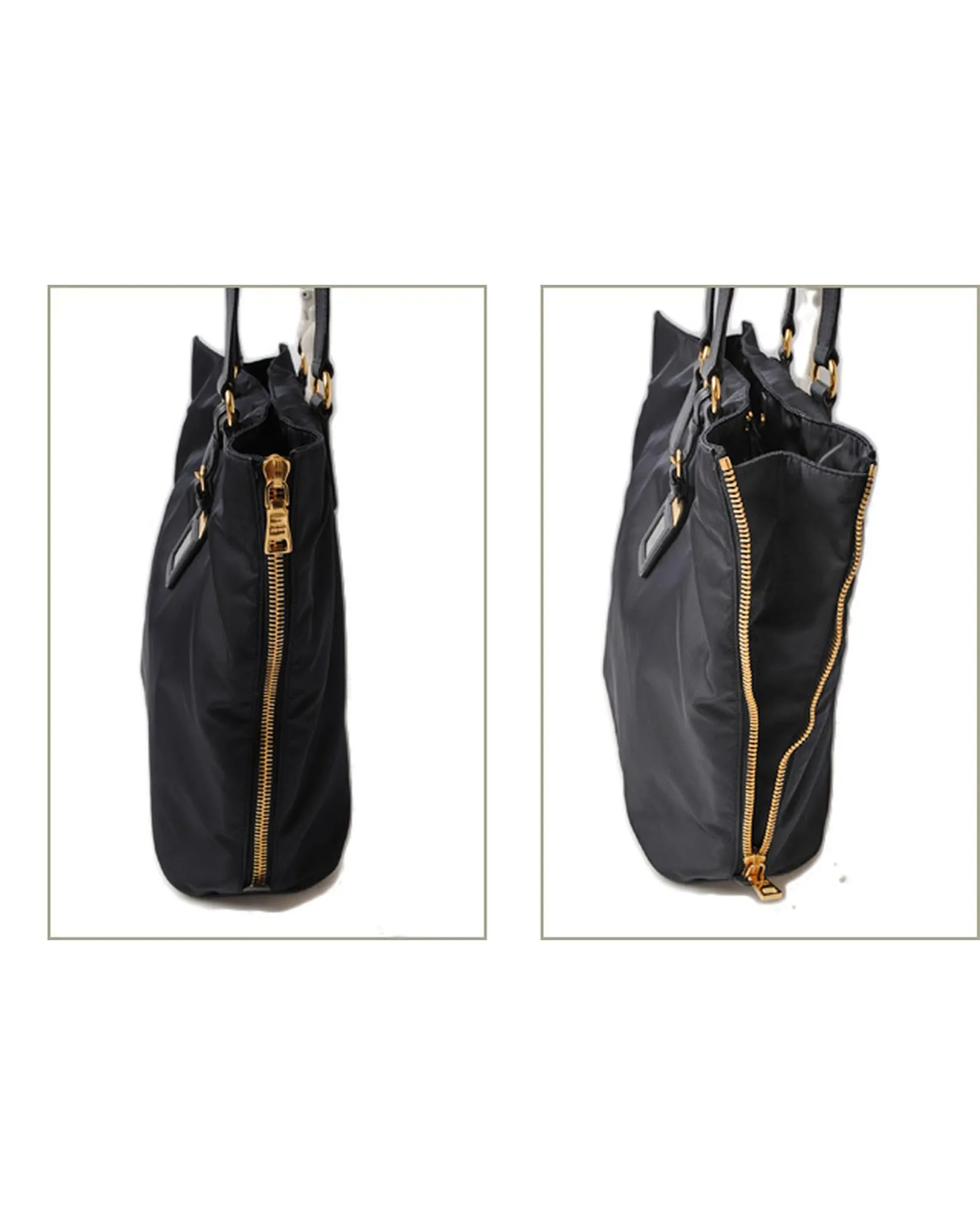 Blue Nylon Tote/Shoulder Bag with 2-Way Strap by Prada