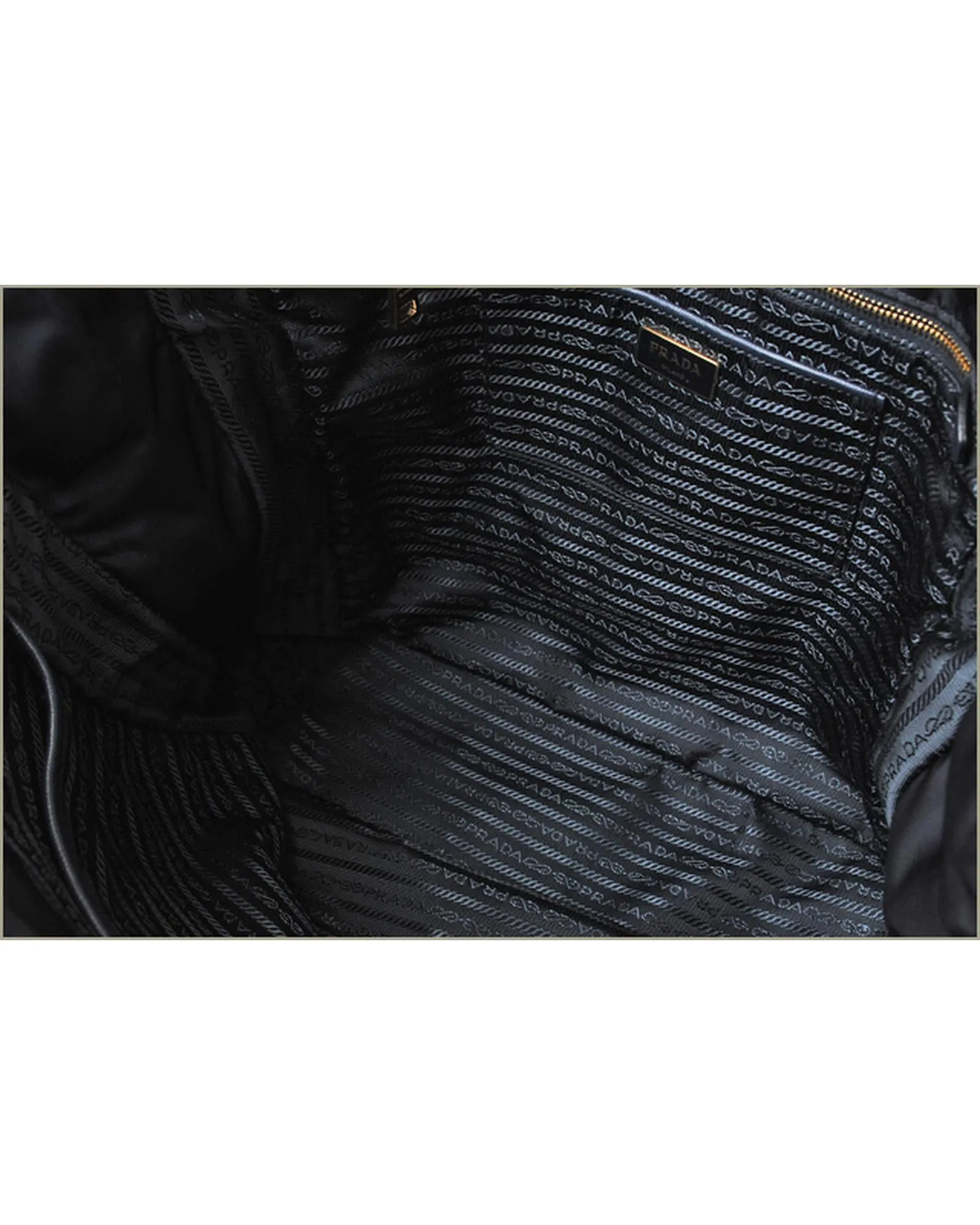 Blue Nylon Tote/Shoulder Bag with 2-Way Strap by Prada