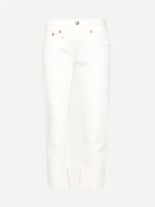 Boy Straight w/Cuff in Sutton White