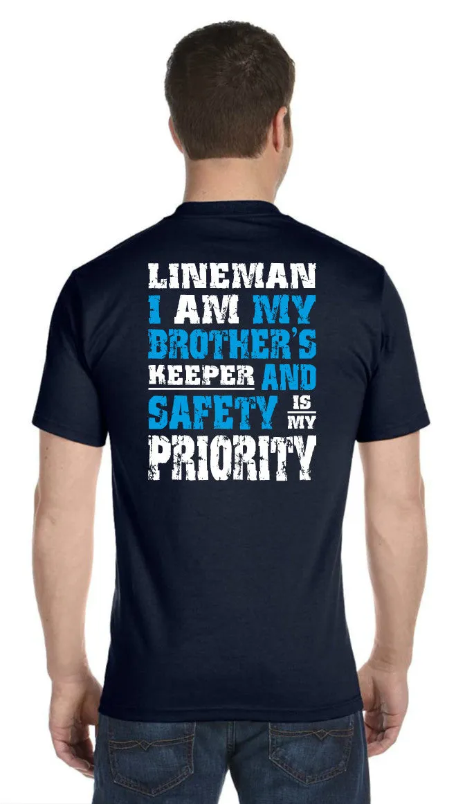 Brother's Keeper T-Shirt (Navy/Gray)