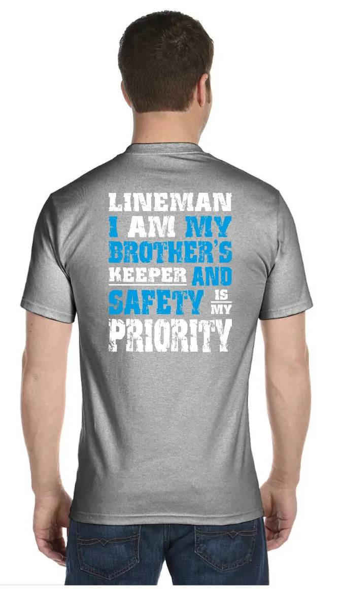 Brother's Keeper T-Shirt (Navy/Gray)
