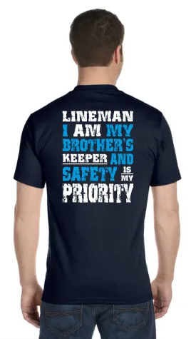 Brother's Keeper T-Shirt (Navy/Gray)