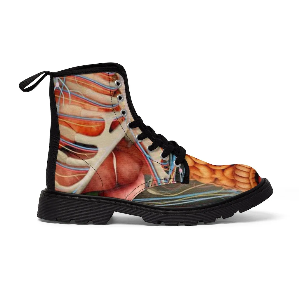Canvas Boots AL BLUE DESIGNED ART GUTS