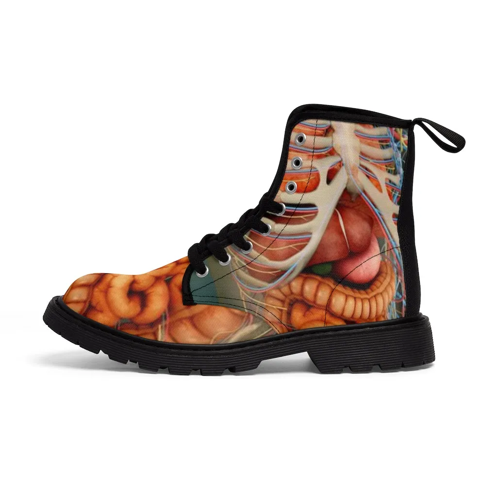 Canvas Boots AL BLUE DESIGNED ART GUTS
