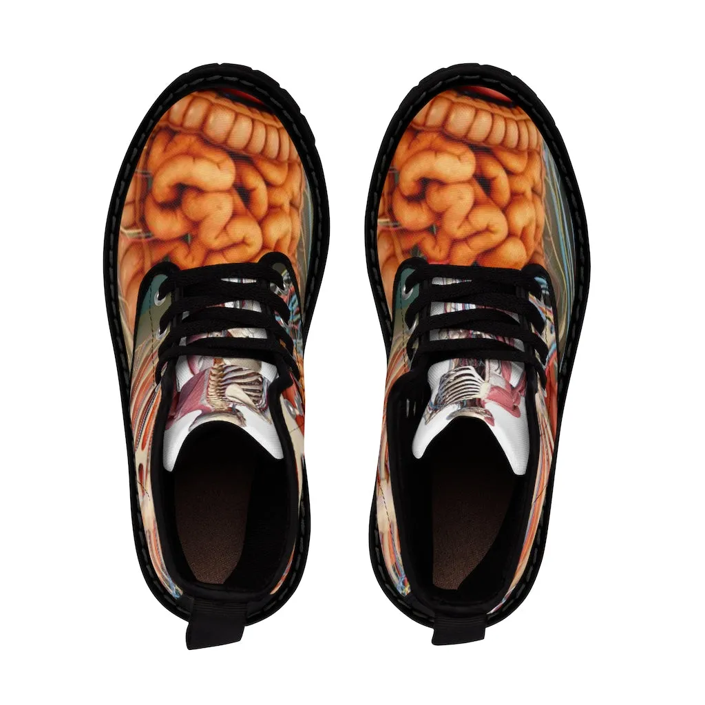 Canvas Boots AL BLUE DESIGNED ART GUTS