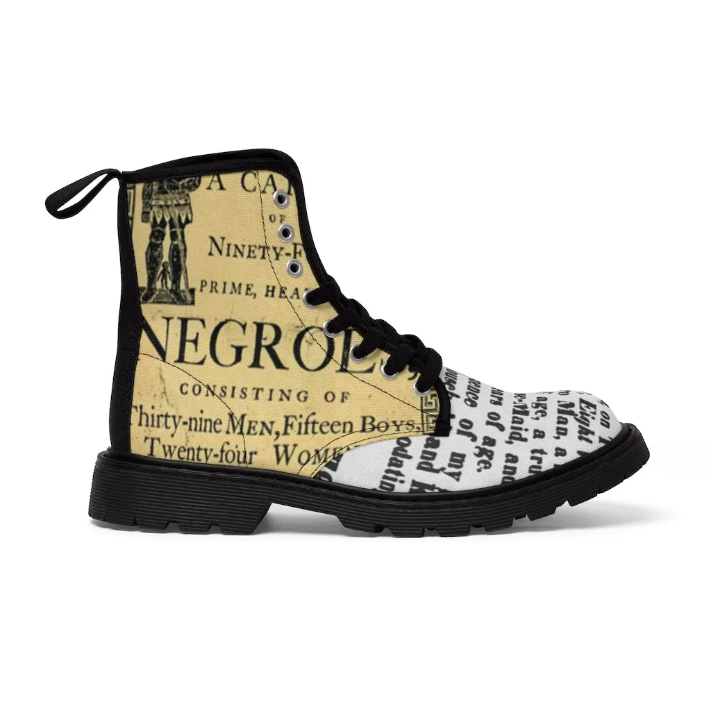 Canvas Boots AL BLUE DESIGNED NEGROE