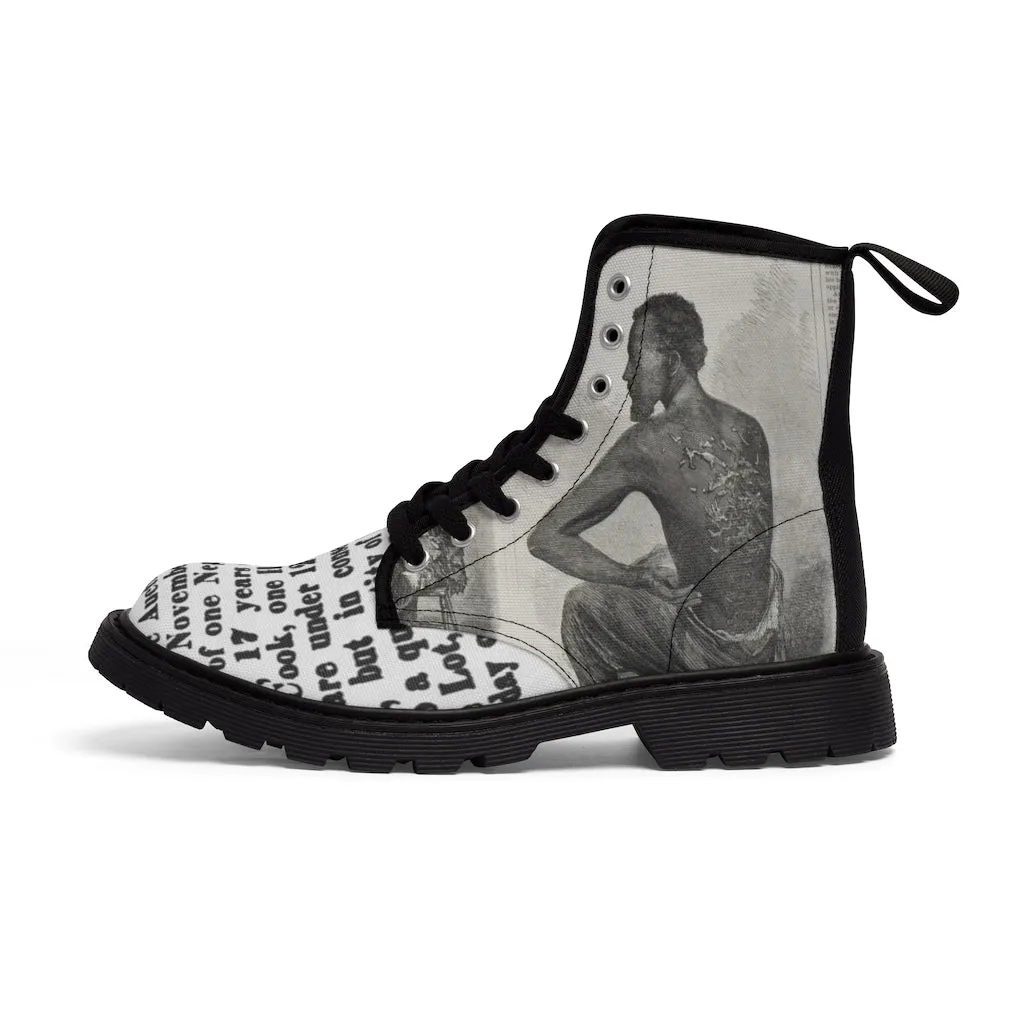 Canvas Boots AL BLUE DESIGNED NEGROE