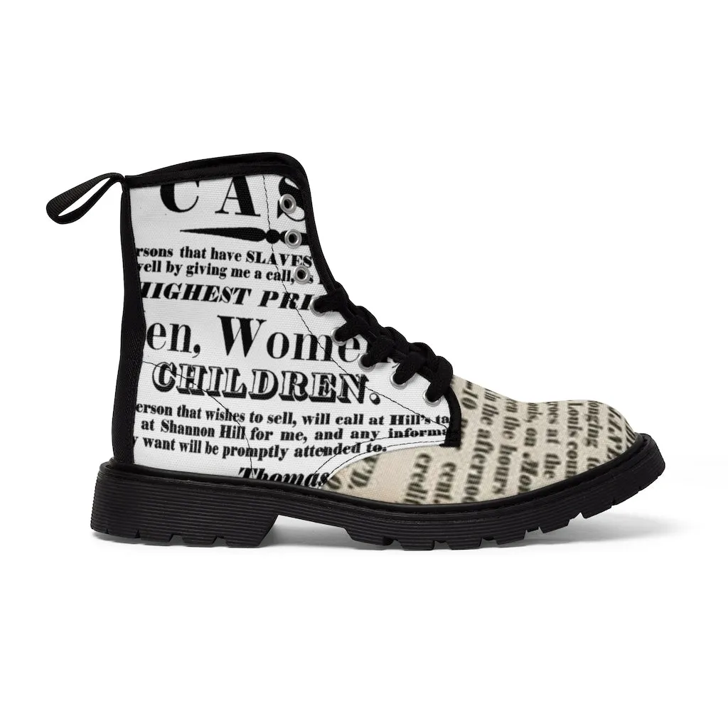 Canvas Boots AL BLUE DESIGNED NEGROE