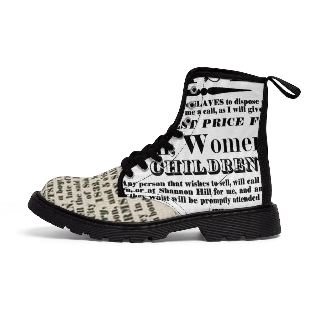 Canvas Boots AL BLUE DESIGNED NEGROE