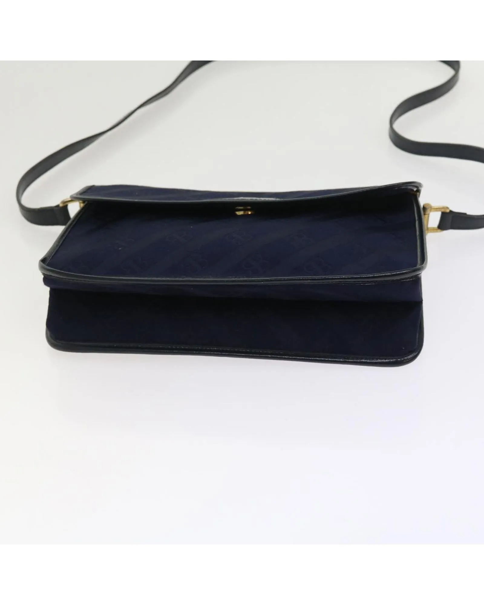 Canvas Navy Shoulder Bag by Balenciaga