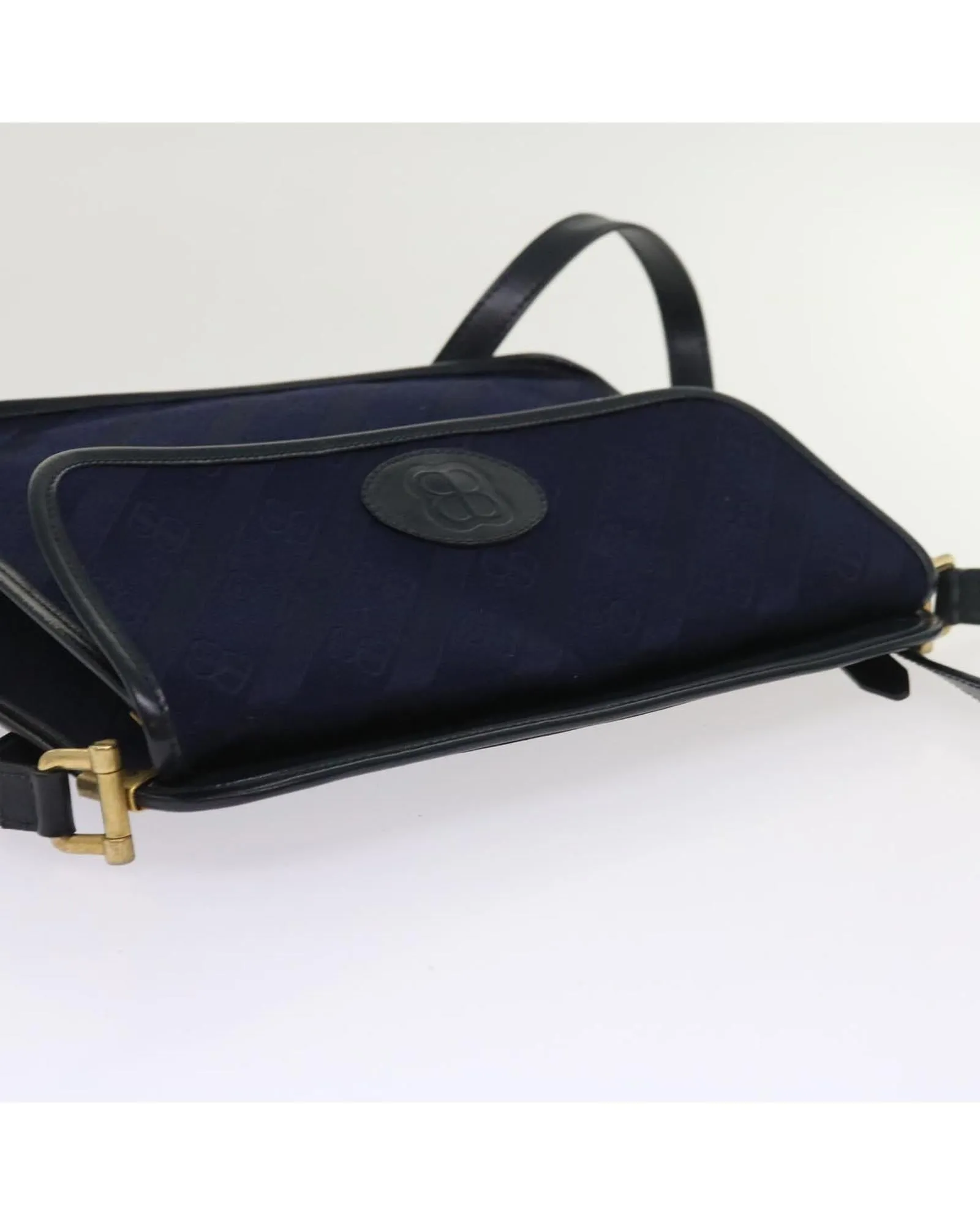 Canvas Navy Shoulder Bag by Balenciaga