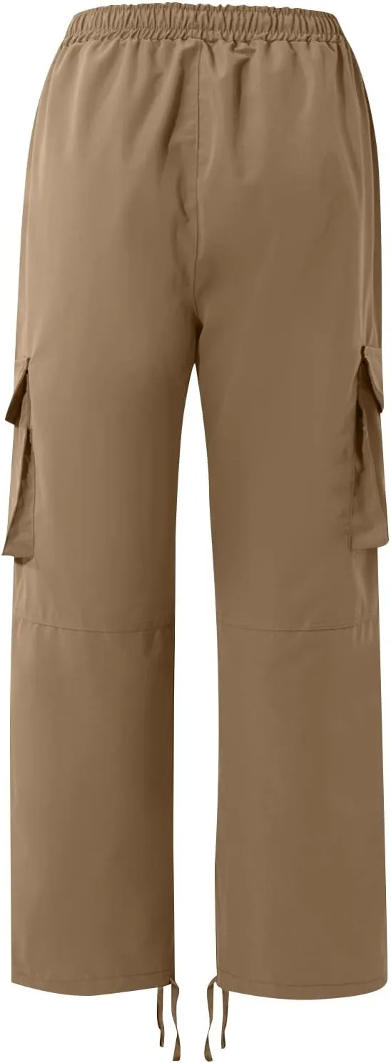Cargo Pants for Men Lightweight Elastic Waist Joggers Casual Athletic Hiking Pants Multi Pockets 2025 Tactical Pants