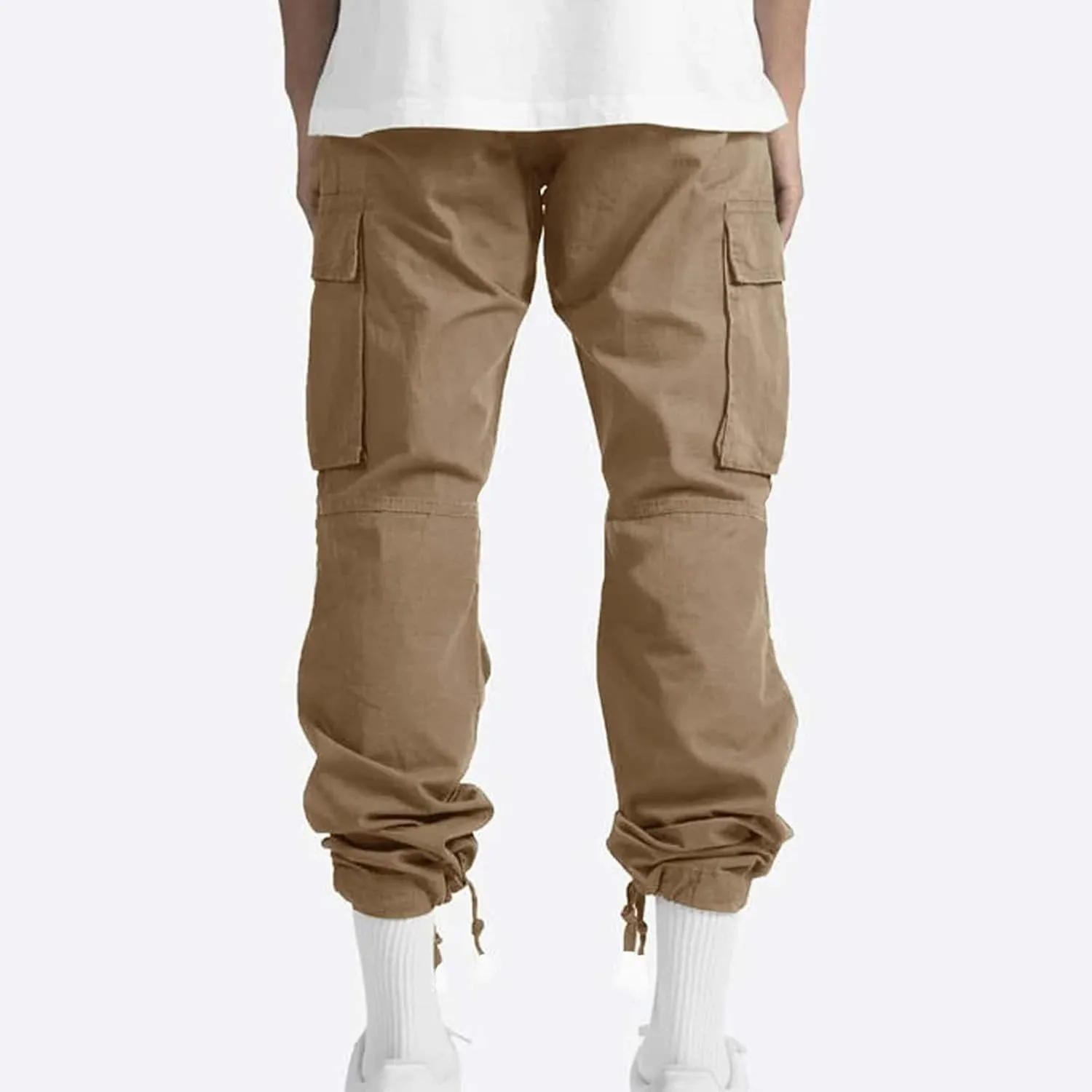 Cargo Pants for Men Lightweight Elastic Waist Joggers Casual Athletic Hiking Pants Multi Pockets 2025 Tactical Pants