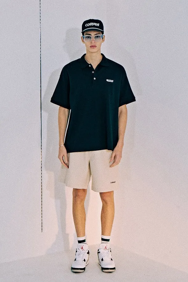 COMPACT COTTON TWILL WIDE-LEG SHORTS