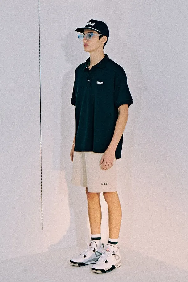 COMPACT COTTON TWILL WIDE-LEG SHORTS