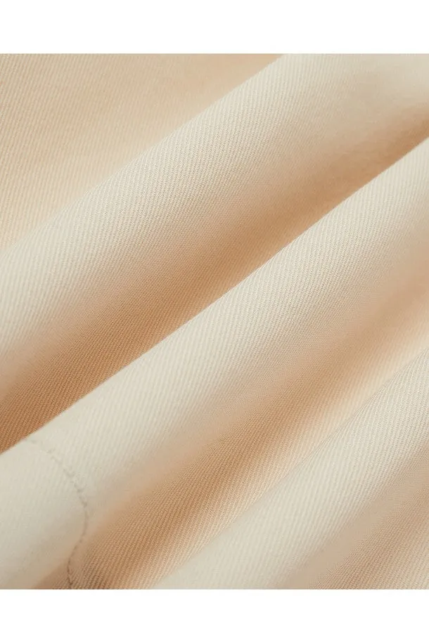 COMPACT COTTON TWILL WIDE-LEG SHORTS