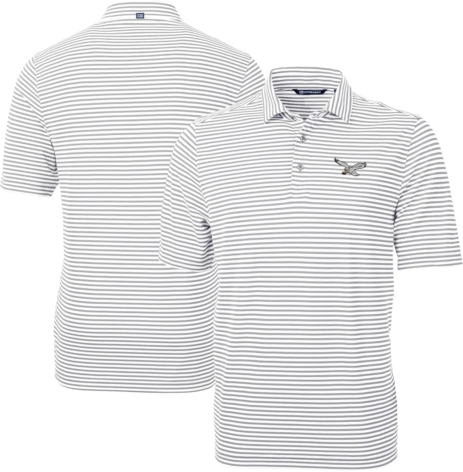 Cutter & Buck Men's NFL Virtue Eco Pique Micro Stripe Recycled Polo