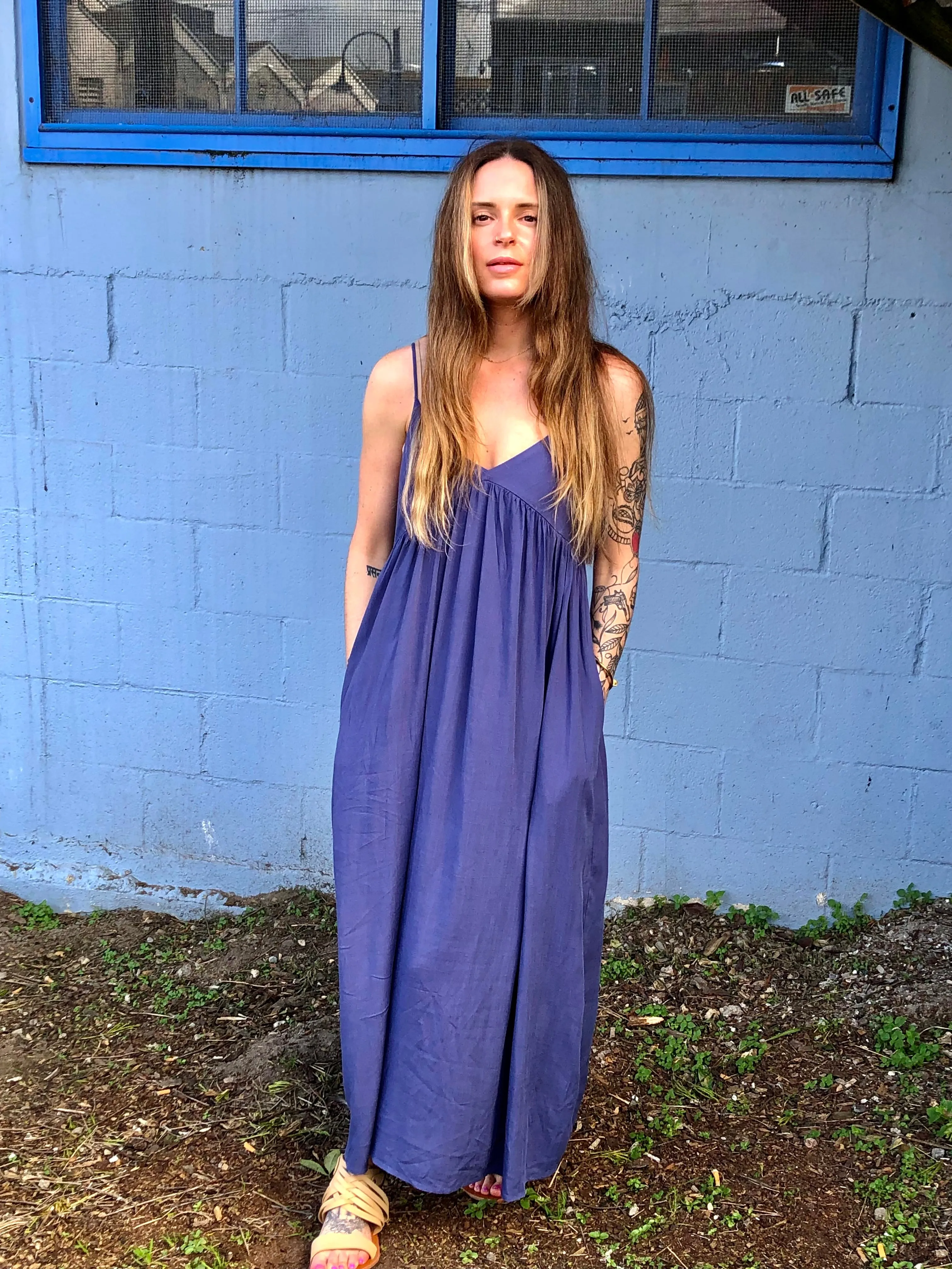 Cypress Maxi Dress- Blue