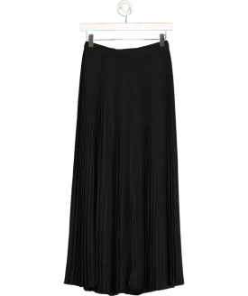 Designers Remix Black Pleated Maxi Skirt UK 8