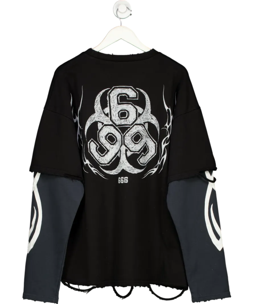 Dropdead Black Logo Sweater UK XXL