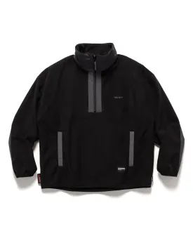 Fleece Half Zip Pullover LS Black