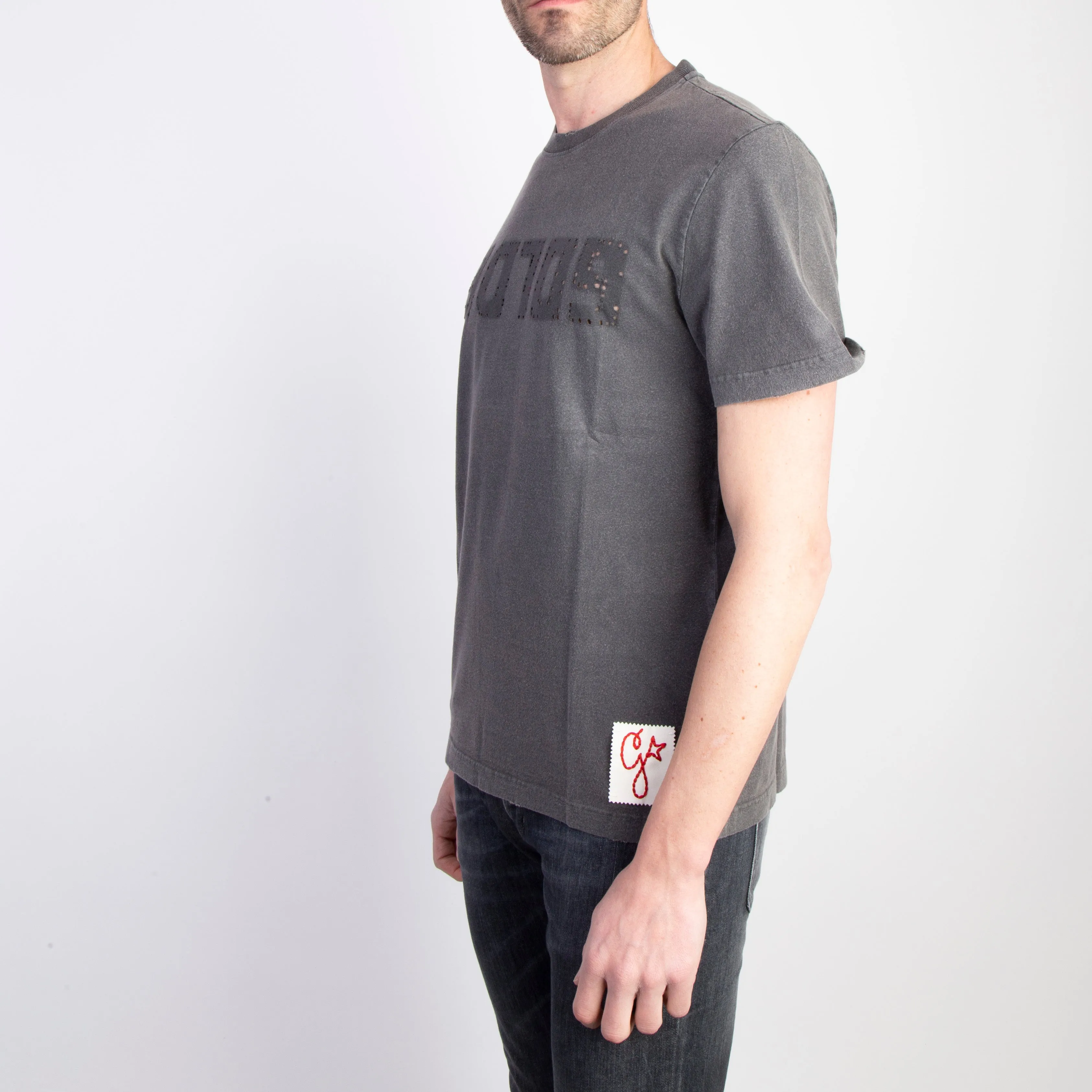 GOLDEN GOOSE T-SHIRT - T-SHIRT REGULAR S/S - ANTHRACITE