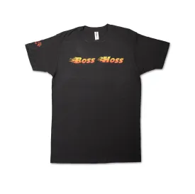Gray Checkered Flag Flaming Finish Tee Shirt