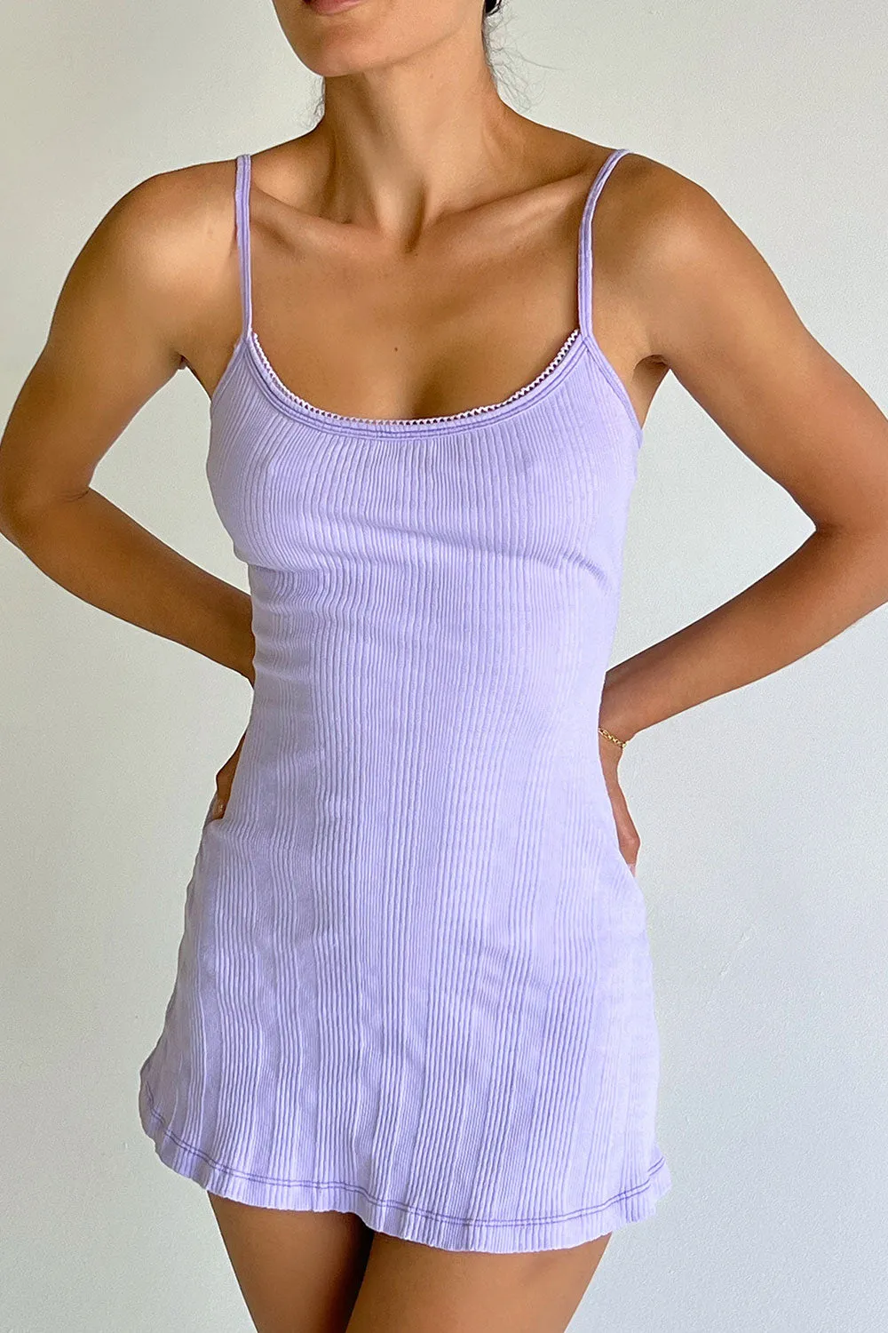 Gwyneth Lounge Mini Dress - Violetta