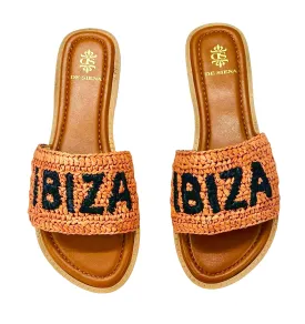 IBIZA  RAFFIA TOBACCO BLACK