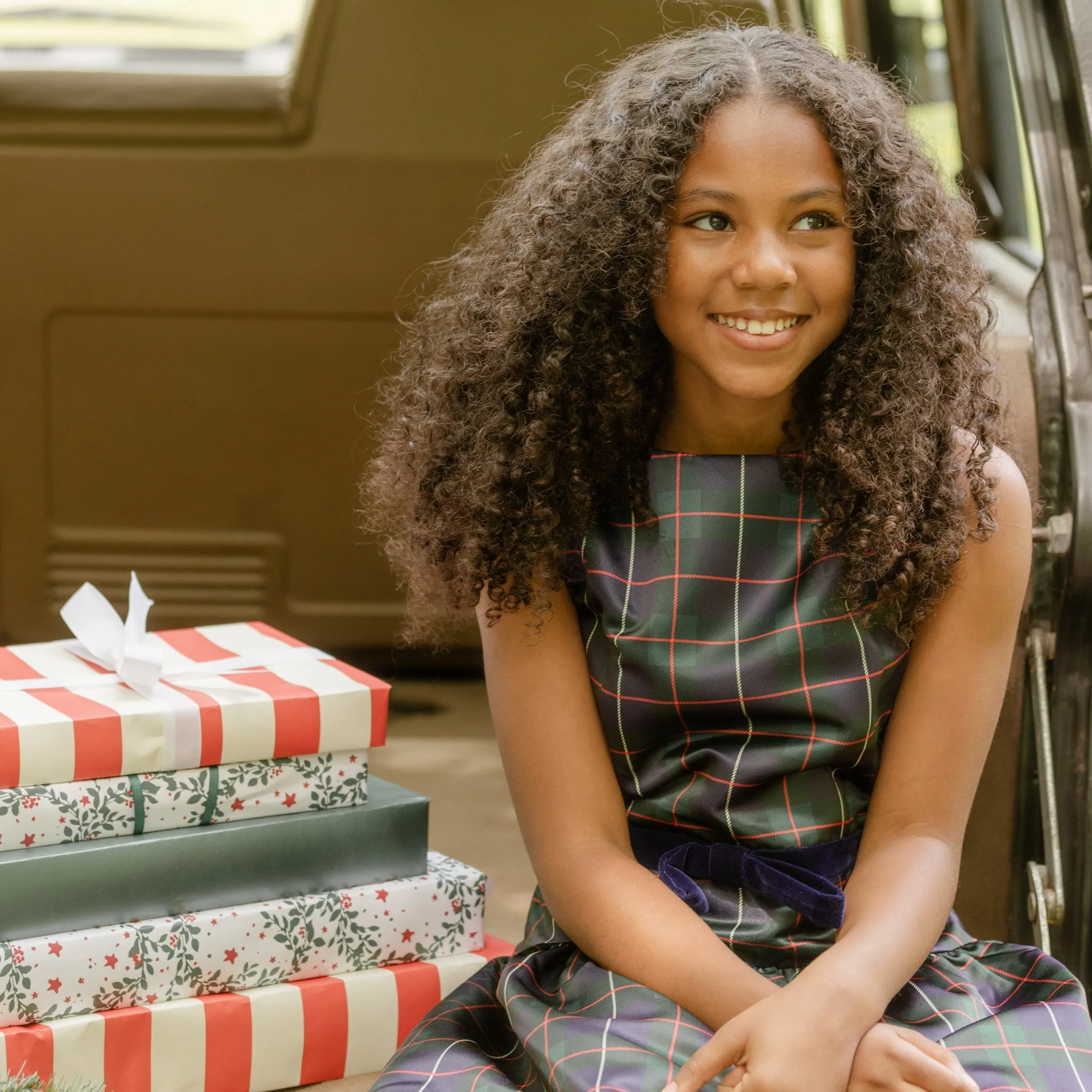 Kingsley Dress in Tenley Tartan