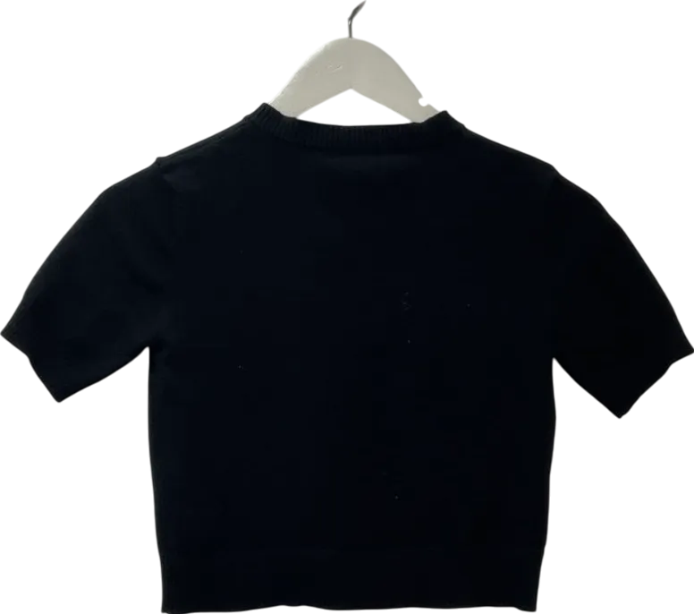Lioness Black Short Sleeve Sweater UK XS