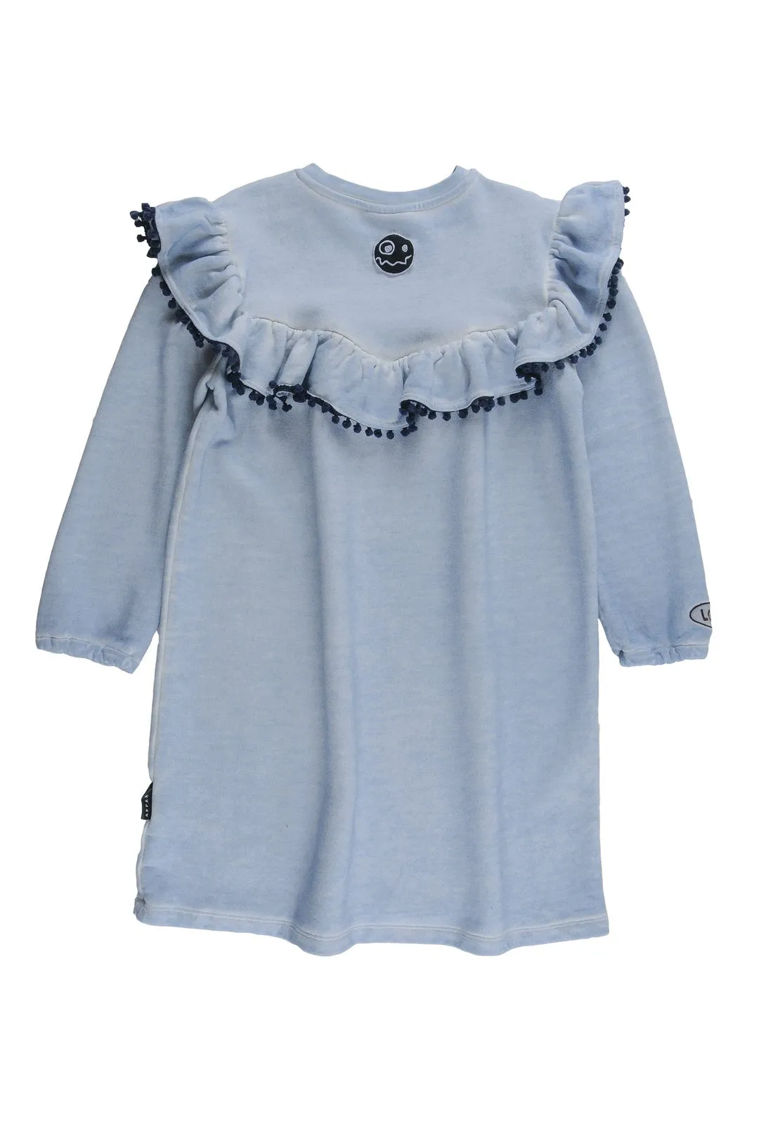 LOUD APPAREL BLUE FOG WASHED SWING DRESS