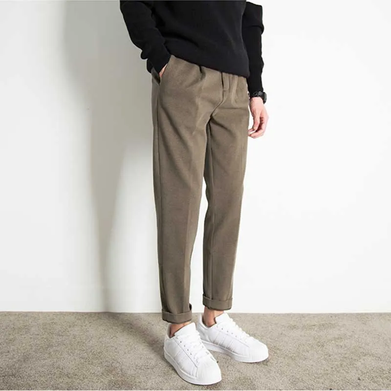 Men's Casual Straight Padded Pants