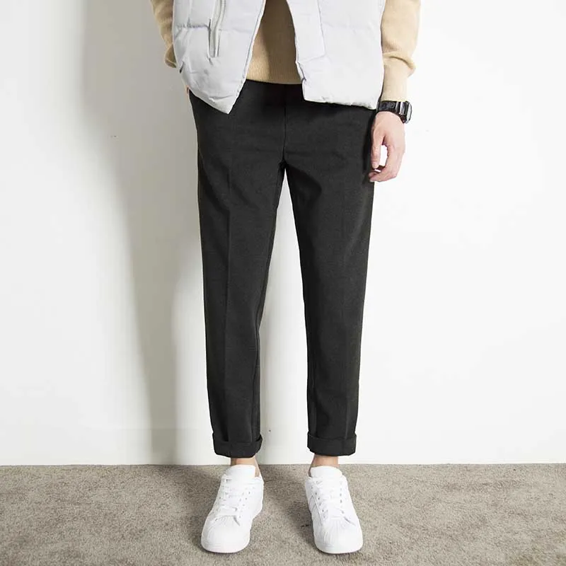 Men's Casual Straight Padded Pants