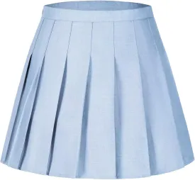 Pleated Skirts for Girls High Waisted School Uniform Skort with Undershorts Athletic Girls Tennis Skirt 2-14