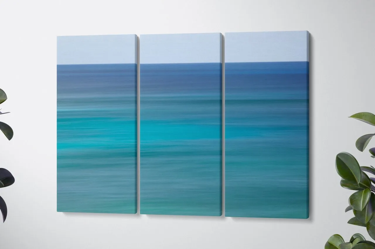 "Ocean Colors Triptych" | Coastal Wall Art Set